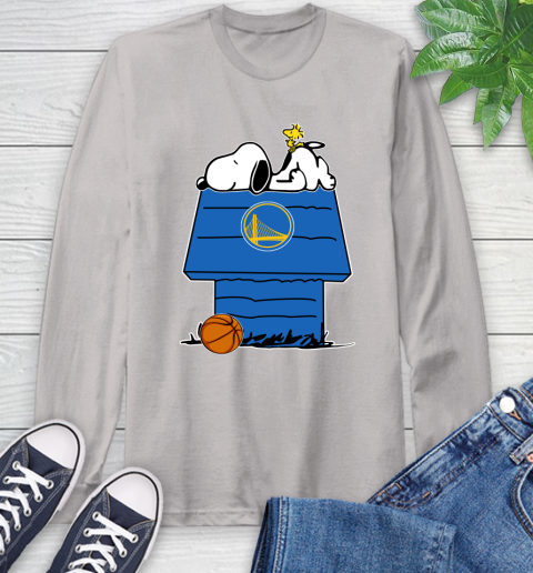 Golden State Warriors NBA Basketball Snoopy Woodstock The Peanuts Movie Long Sleeve T-Shirt 12
