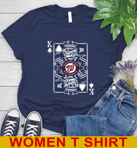 Washington Nationals MLB Baseball The King Of Spades Death Cards Shirt Women's T-Shirt 12
