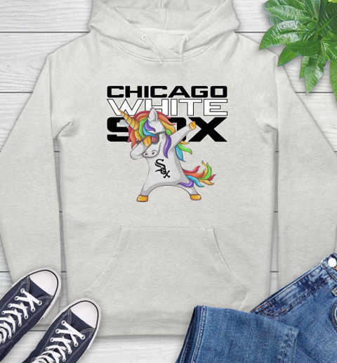 Chicago White Sox MLB Baseball Funny Unicorn Dabbing Sports Hoodie 12
