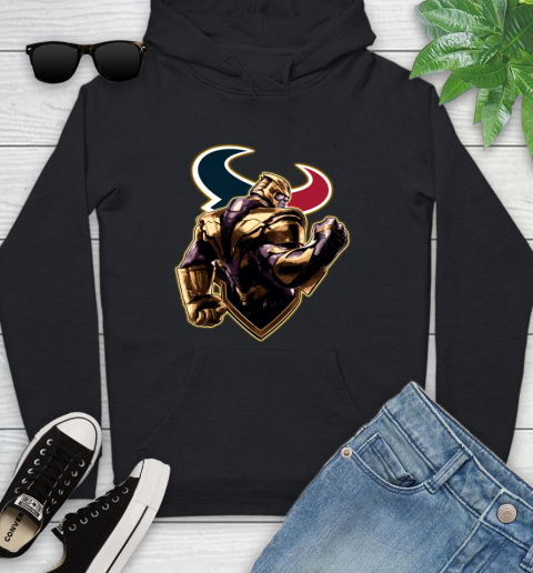 NFL Thanos Avengers Endgame Football Sports Houston Texans Youth Hoodie 2