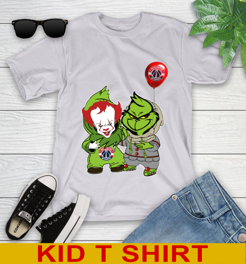 Washington Wizards Baby Pennywise Grinch Christmas NBA Basketball Youth T-Shirt 5