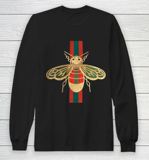 Funny Bee Tee Vinatge Art Style Long Sleeve T-Shirt