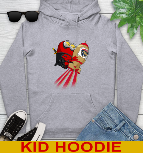 NHL Hockey Florida Panthers Deadpool Minion Marvel Shirt Youth Hoodie 7 NHL Hockey Florida Panthers Deadpool Minion Marvel Shirt Youth Hoodie - Image 7