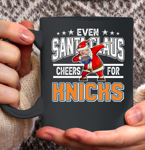 New York Knicks Even Santa Claus Cheers For Christmas NBA Ceramic Mug 11oz