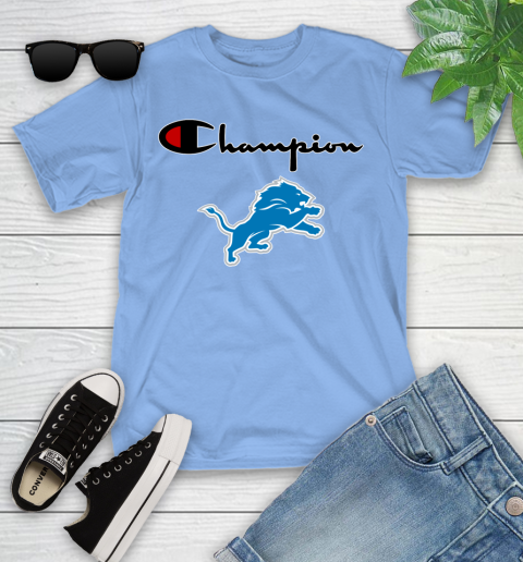 NFL Football Detroit Lions Champion Shirt Youth T-Shirt 10