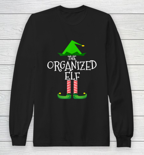 The Organized Elf Family Matching Group Christmas Gift Funny Long Sleeve T-Shirt