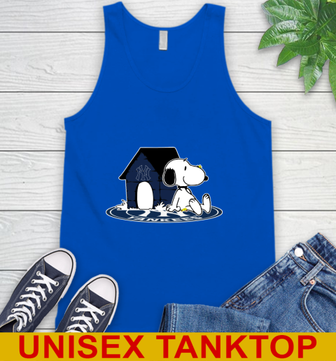 MLB Baseball New York Yankees Snoopy The Peanuts Movie Shirt Tank Top 5