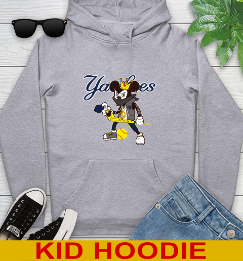 New York Yankees MLB Baseball Mickey Peace Sign Sports Youth Hoodie 6