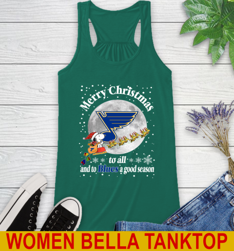 St.Louis Blues Merry Christmas To All And To Blues A Good Season NHL Hockey Sports Racerback Tank 5