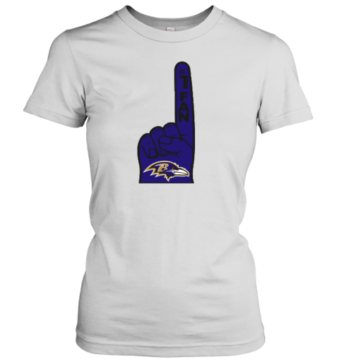 Baltimore Ravens Number 1 Fan Women's T-Shirt