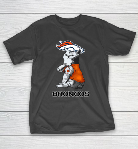 NFL Football My Cat Loves Denver Broncos T-Shirt