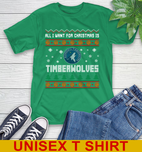 NBA Basketball All I Want For Christmas Is Minnesota Timberwolves 7