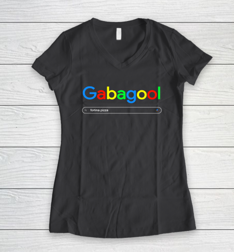 Gabagool Google Women's V-Neck T-Shirt 6