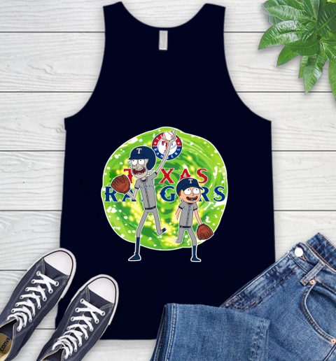 MLB Texas Rangers Rick And Morty Baseball Sports Tank Top 3