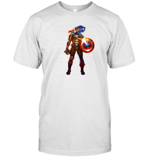 American Football Captain America Buffalo Bills T-Shirt - T-shirts Low Price