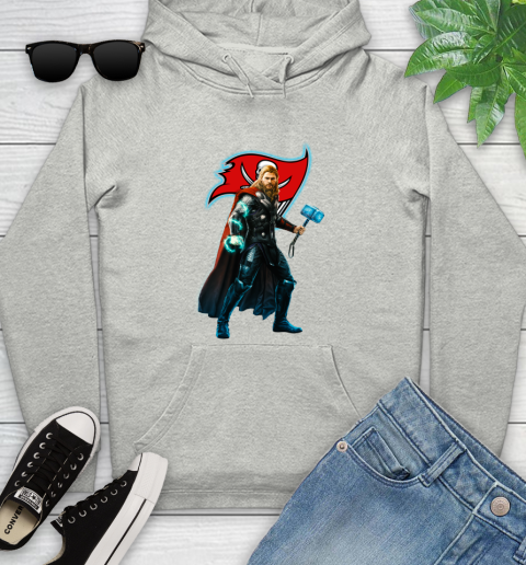 NFL Thor Avengers Endgame Football Tampa Bay Buccaneers Youth Hoodie
