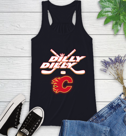 NHL Calgary Flames Dilly Dilly Hockey Sports Racerback Tank 10