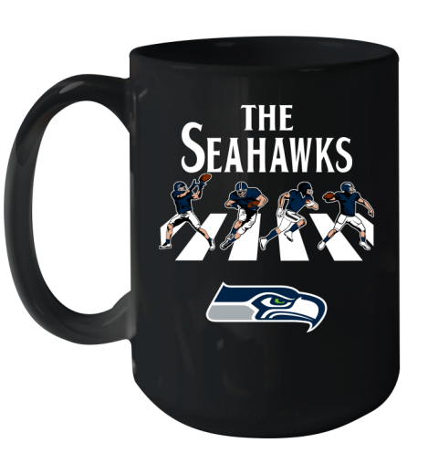 NFL Football Seattle Seahawks The Beatles Rock Band Shirt Ceramic Mug 15oz
