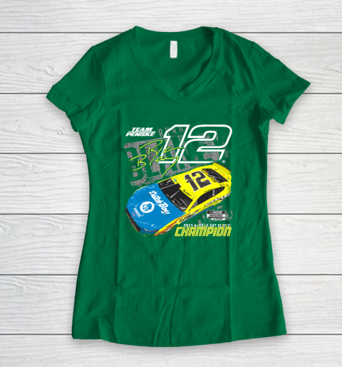 Ryan Blaney Championship For Fan Women's V-Neck T-Shirt 3