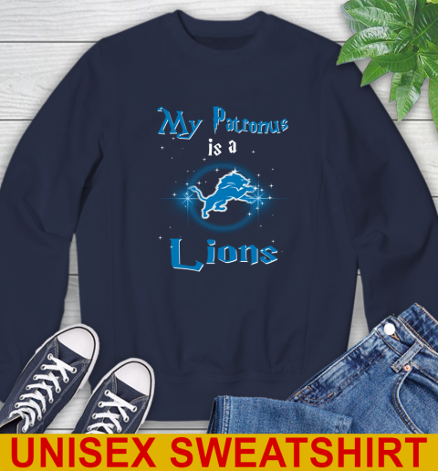 NFL Football Harry Potter My Patronus Is A Detroit Lions Sweatshirt 2