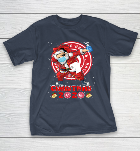 Atlanta Hawks Funny Santa Claus Dabbing Christmas 2020 NBA T-Shirt 3