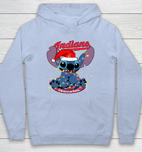 Cleveland Indians MLB noel stitch Baseball Christmas Hoodie 5