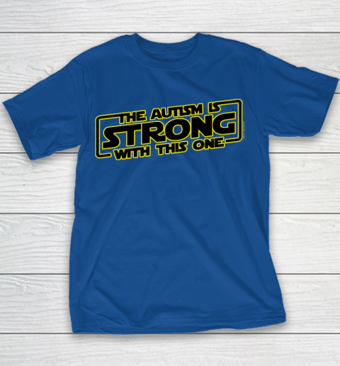 The Autism Is Strong With This One Autism Awareness Youth T-Shirt 6