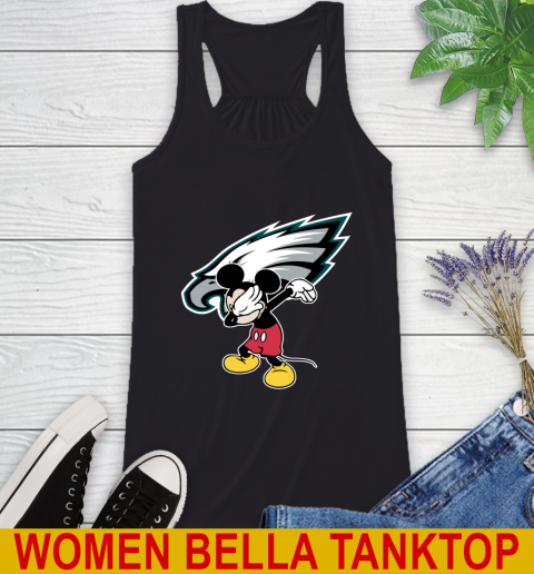 Philadelphia Eagles NFL Football Dabbing Mickey Disney Sports Racerback Tank 2