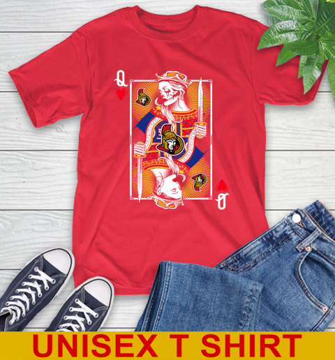 NHL Hockey Ottawa Senators The Queen Of Hearts Card Shirt T-Shirt 12