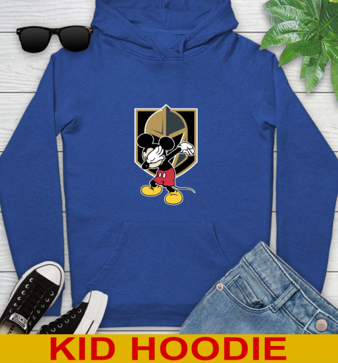Vegas Golden Knights NHL Hockey Dabbing Mickey Disney Sports Youth Hoodie 10
