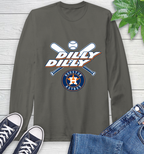 MLB Houston Astros Dilly Dilly Baseball Sports Long Sleeve T-Shirt 8