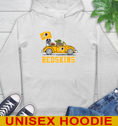 NFL Football Washington Redskins Darth Vader Baby Yoda Driving Star Wars Shirt Hoodie