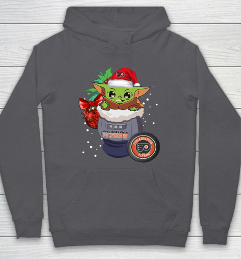 Philadelphia Flyers Christmas Baby Yoda Star Wars Funny Happy NHL Hoodie 7