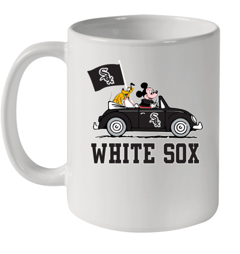 MLB Baseball Chicago White Sox Pluto Mickey Driving Disney Shirt Ceramic Mug 11oz