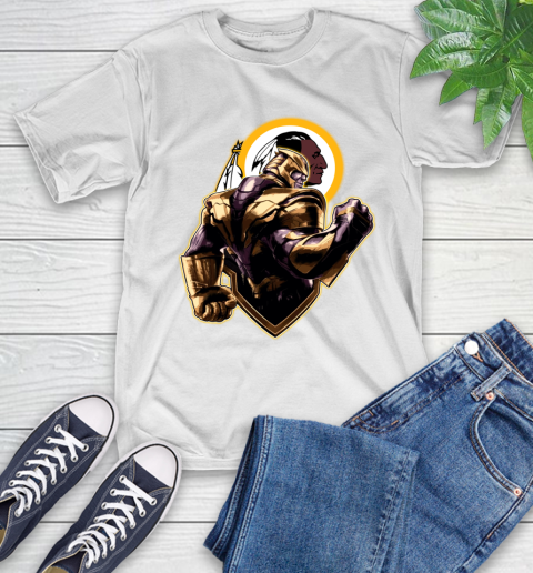 NFL Thanos Avengers Endgame Football Sports Washington Redskins T-Shirt