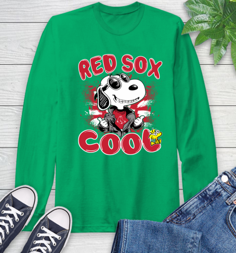 MLB Baseball Boston Red Sox Cool Snoopy Shirt Long Sleeve T-Shirt 9