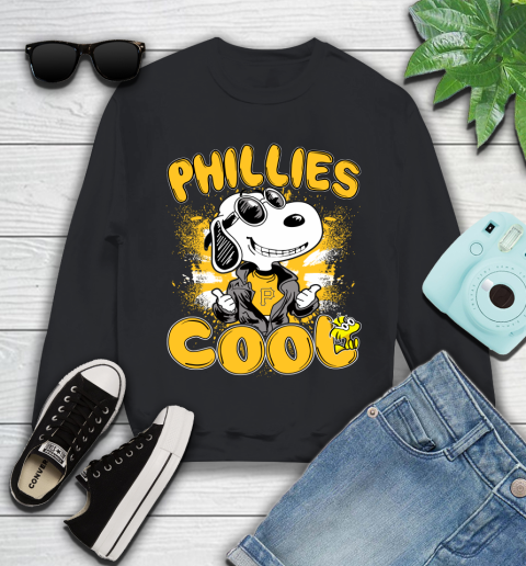 MLB Baseball Pittsburgh Pirates Cool Snoopy Shirt Youth Sweatshirt