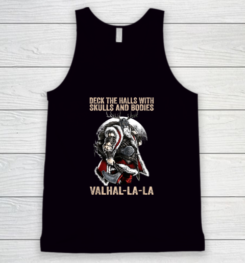 Valhalla La Deck The Halls With Skulls And Bodies Vintage Tank Top