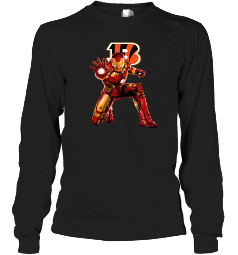 NFL Iron Man Cincinnati Bengals Long Sleeve T-Shirt - Rookbrand