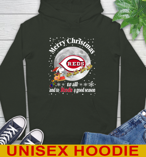 Cincinnati Reds Merry Christmas To All And To Reds A Good Season MLB Baseball Sports Hoodie 12