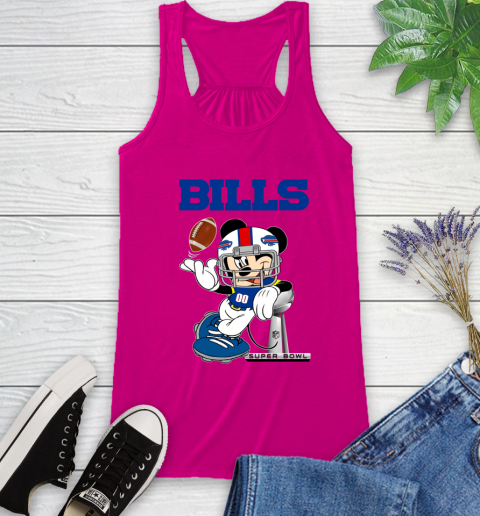 NFL Buffalo Bills Mickey Mouse Disney Super Bowl Football T Shirt Racerback Tank 8