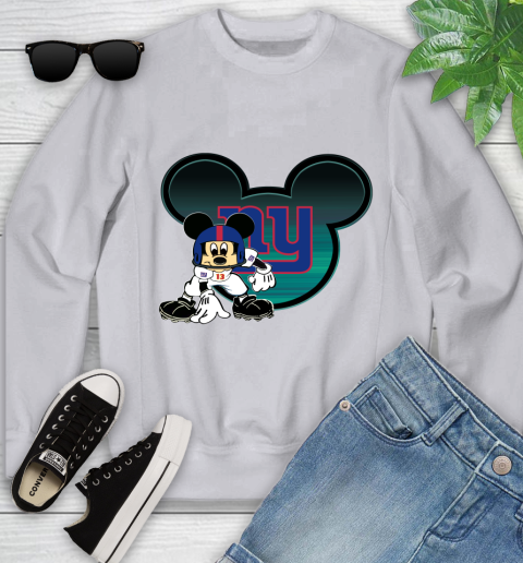 NFL New York Giants Mickey Mouse Disney Football T Shirt Youth Sweatshirt 4