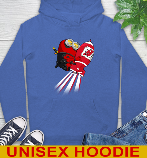 NHL Hockey New Jersey Devils Deadpool Minion Marvel Shirt Hoodie 9