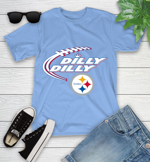 NFL Pittsburgh Steelers Dilly Dilly Football Sports Youth T-Shirt 11
