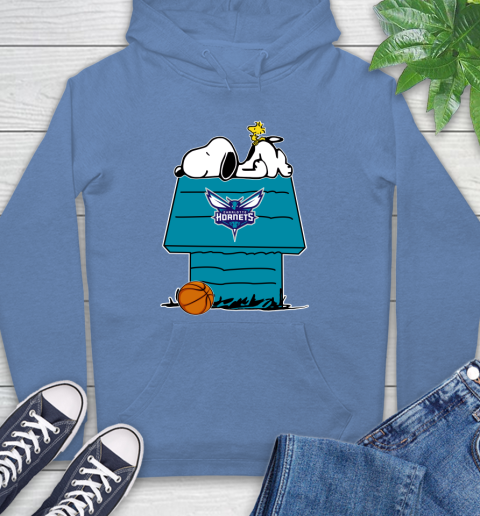 Charlotte Hornets NBA Basketball Snoopy Woodstock The Peanuts Movie Hoodie 11