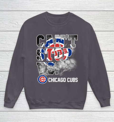 MLB Chicago Cubs Baseball Can't Stop Vs Chicago Cubs Youth Sweatshirt 5
