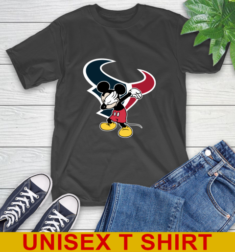 Houston Texans NFL Football Dabbing Mickey Disney Sports T-Shirt 2