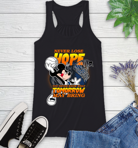 Dallas Mavericks NBA Basketball Mickey Disney Never Lose Hope Racerback Tank