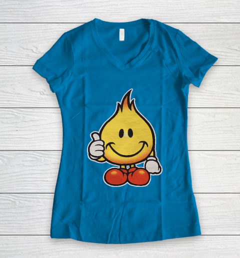 World Industries Flame Boy Hook Ups Skate Hookups Hook Ups 90's Vintage Women's V-Neck T-Shirt 5