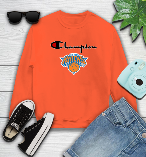 Champion knicks sweatshirt store